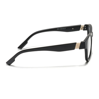 Voyage Black Wayfarer Eyeglasses for Men & Women (52201FMG7684)