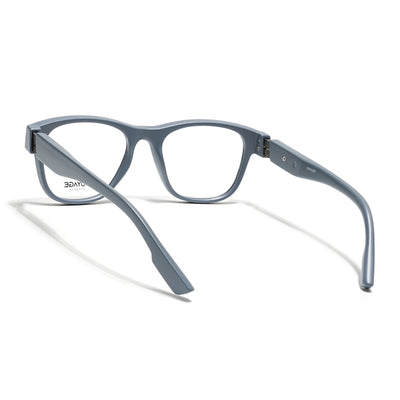 Voyage Grey Wayfarer Eyeglasses for Men & Women (52201FMG7685)
