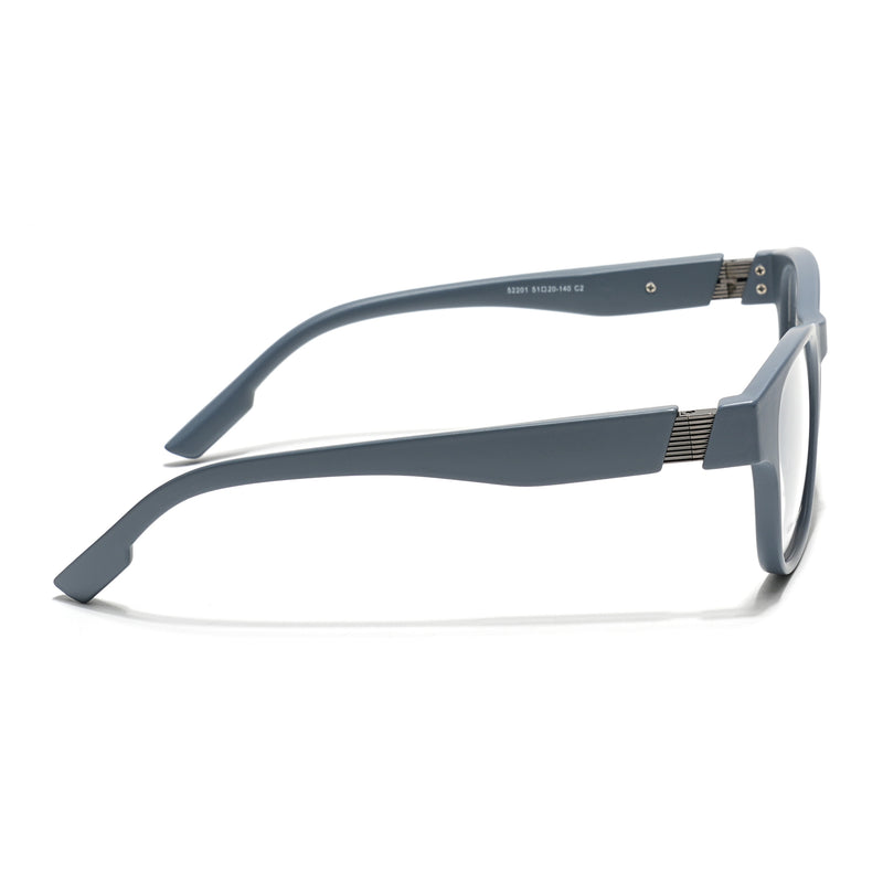 Voyage Grey Wayfarer Eyeglasses for Men & Women (52201FMG7685)