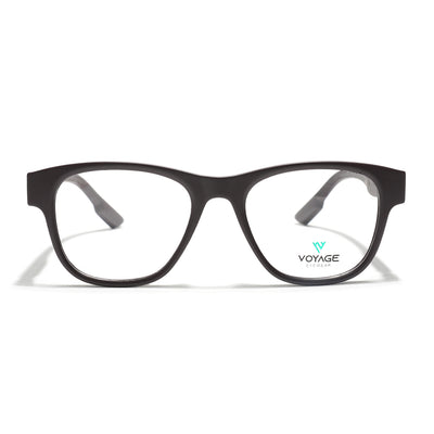 Voyage Brown Wayfarer Eyeglasses for Men & Women (52201FMG7687)