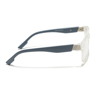Voyage Matt Transparent Wayfarer Eyeglasses for Men & Women (52201FMG7689)