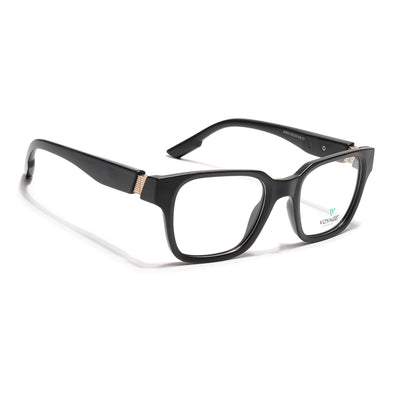 Voyage Black Wayfarer Eyeglasses for Men & Women (52202FMG7690)