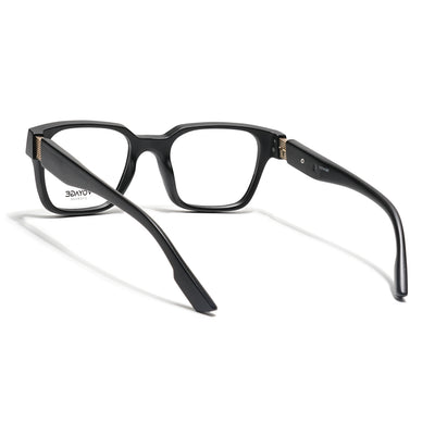 Voyage Black Wayfarer Eyeglasses for Men & Women (52202FMG7690)