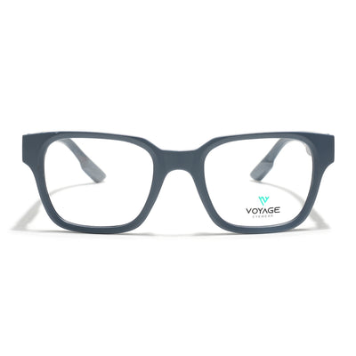 Voyage Grey Wayfarer Eyeglasses for Men & Women (52202FMG7691)