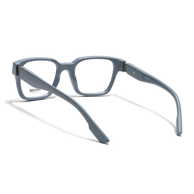 Voyage Grey Wayfarer Eyeglasses for Men & Women (52202FMG7691)