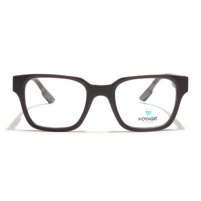 Voyage Brown Wayfarer Eyeglasses for Men & Women (52202FMG7693)