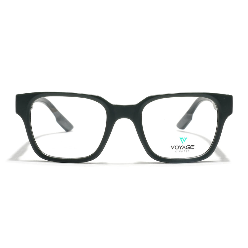 Voyage Green Wayfarer Eyeglasses for Men & Women (52202FMG7694)