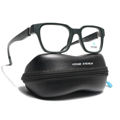 Voyage Green Wayfarer Eyeglasses for Men & Women (52202FMG7694)