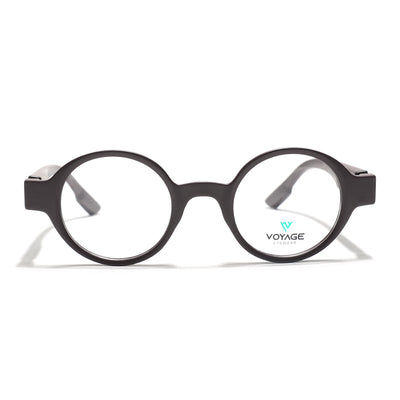 Voyage Brown Round Eyeglasses for Men & Women (52203FMG7699)