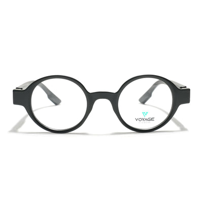 Voyage Green Round Eyeglasses for Men & Women (52203FMG7700)