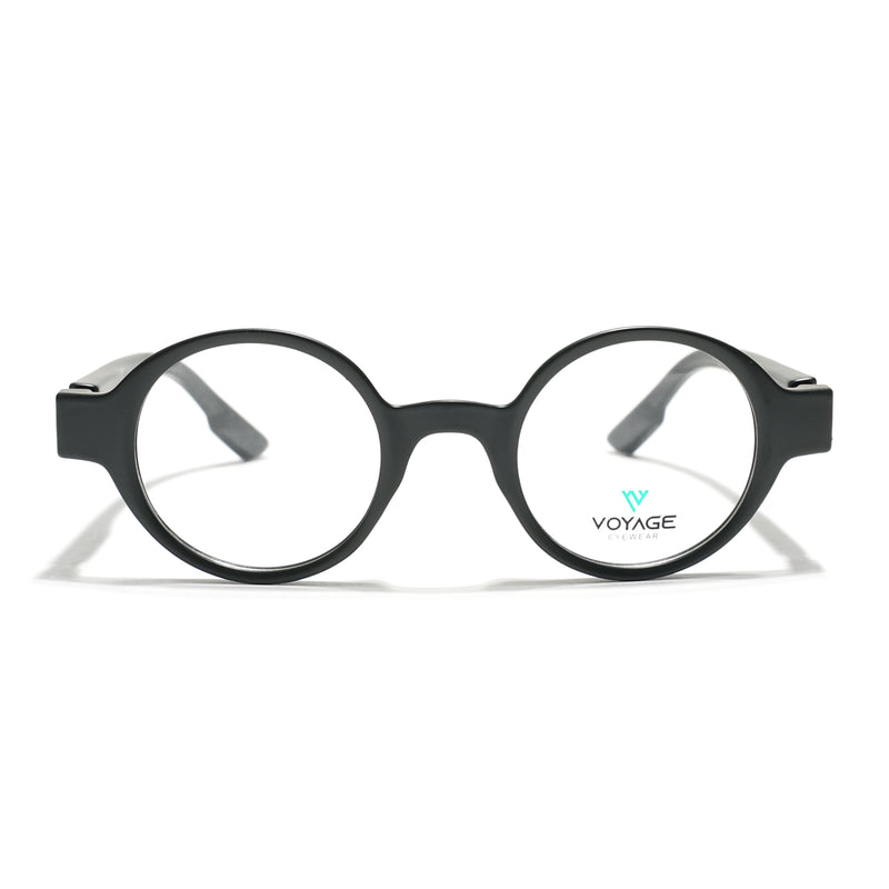 Voyage Green Round Eyeglasses for Men & Women (52203FMG7700)