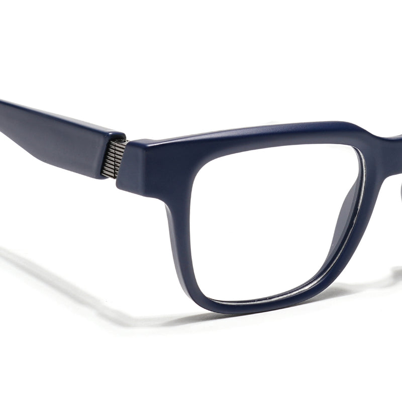 Voyage Blue Wayfarer Eyeglasses for Men & Women (52204FMG7704)
