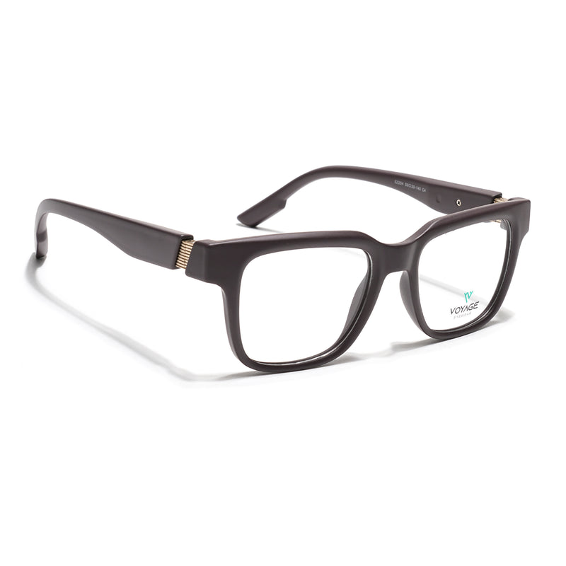 Voyage Brown Wayfarer Eyeglasses for Men & Women (52204FMG7705)
