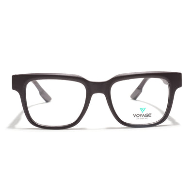 Voyage Brown Wayfarer Eyeglasses for Men & Women (52204FMG7705)