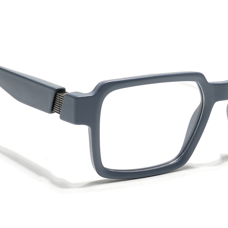 Voyage Grey Square Eyeglasses for Men & Women (52205FMG7709)