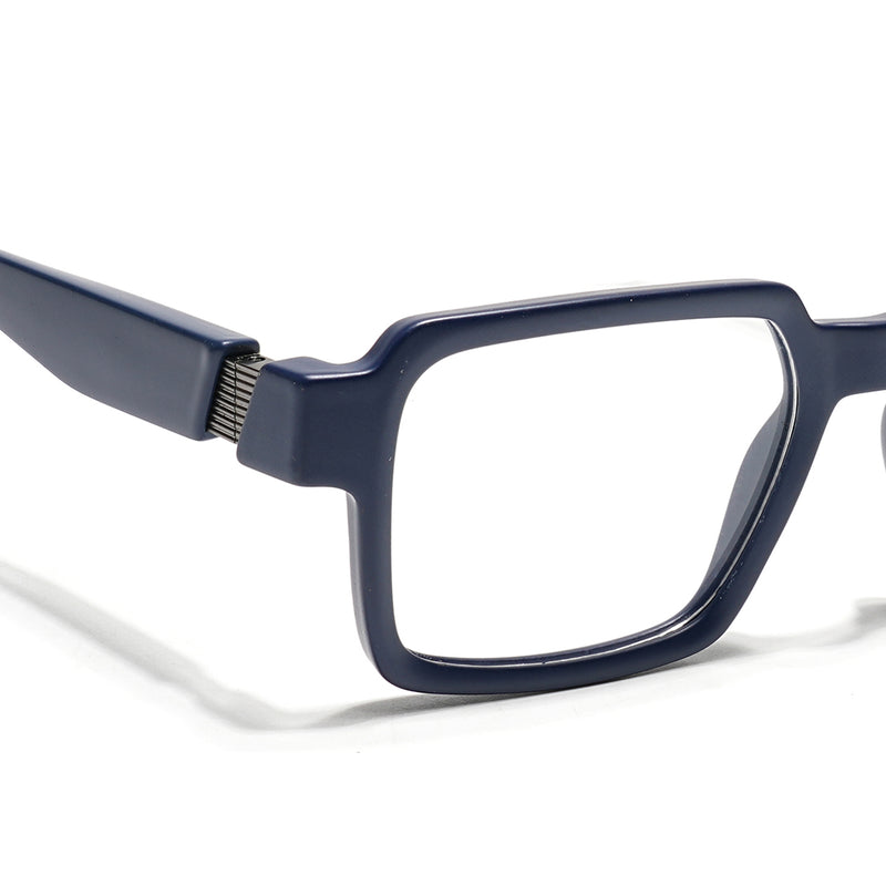 Voyage Blue Square Eyeglasses for Men & Women (52205FMG7710)