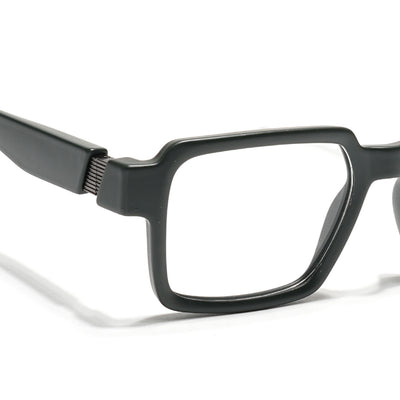 Voyage Green Square Eyeglasses for Men & Women (52205FMG7712)