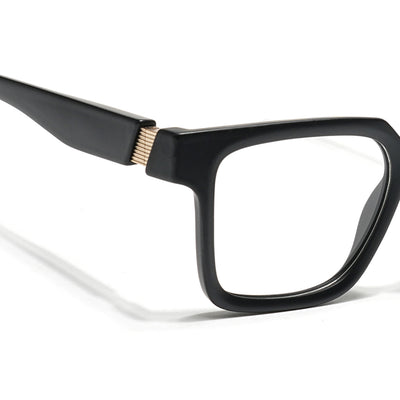 Voyage Black Wayfarer Eyeglasses for Men & Women (52206FMG7714)