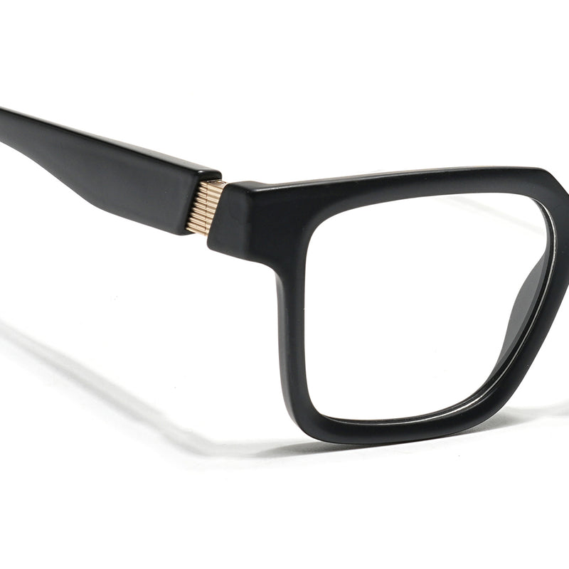Voyage Black Wayfarer Eyeglasses for Men & Women (52206FMG7714)
