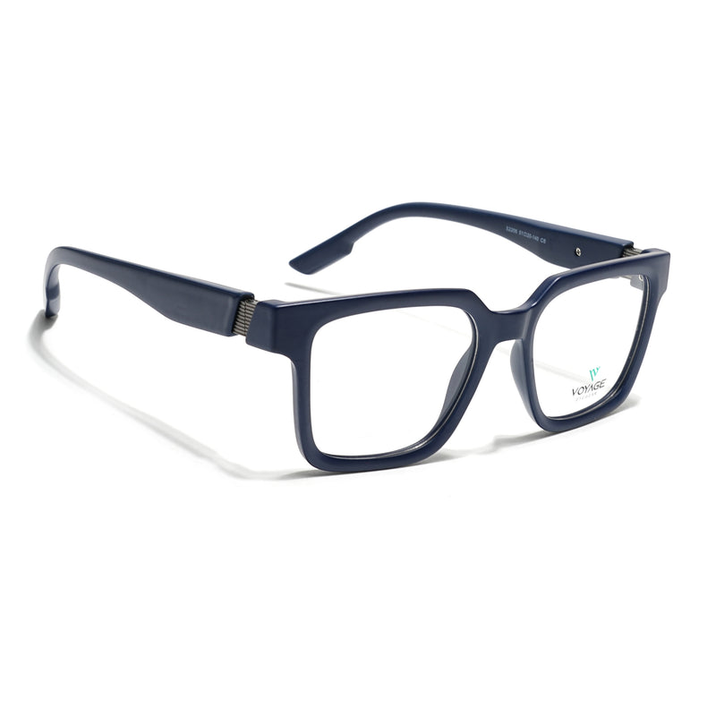 Voyage Blue Wayfarer Eyeglasses for Men & Women (52206FMG7716)