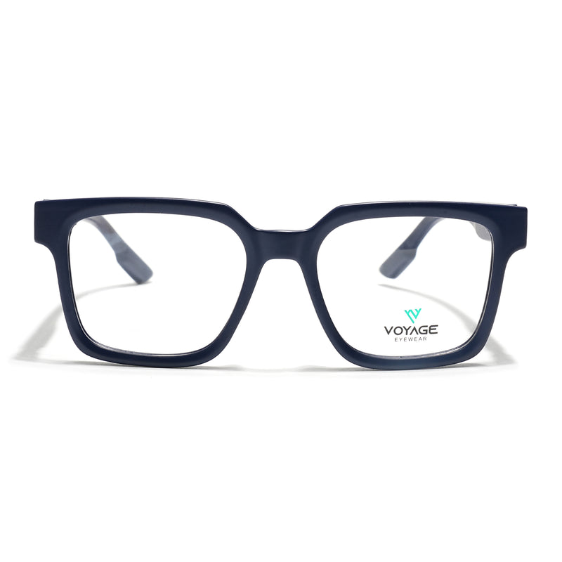 Voyage Blue Wayfarer Eyeglasses for Men & Women (52206FMG7716)