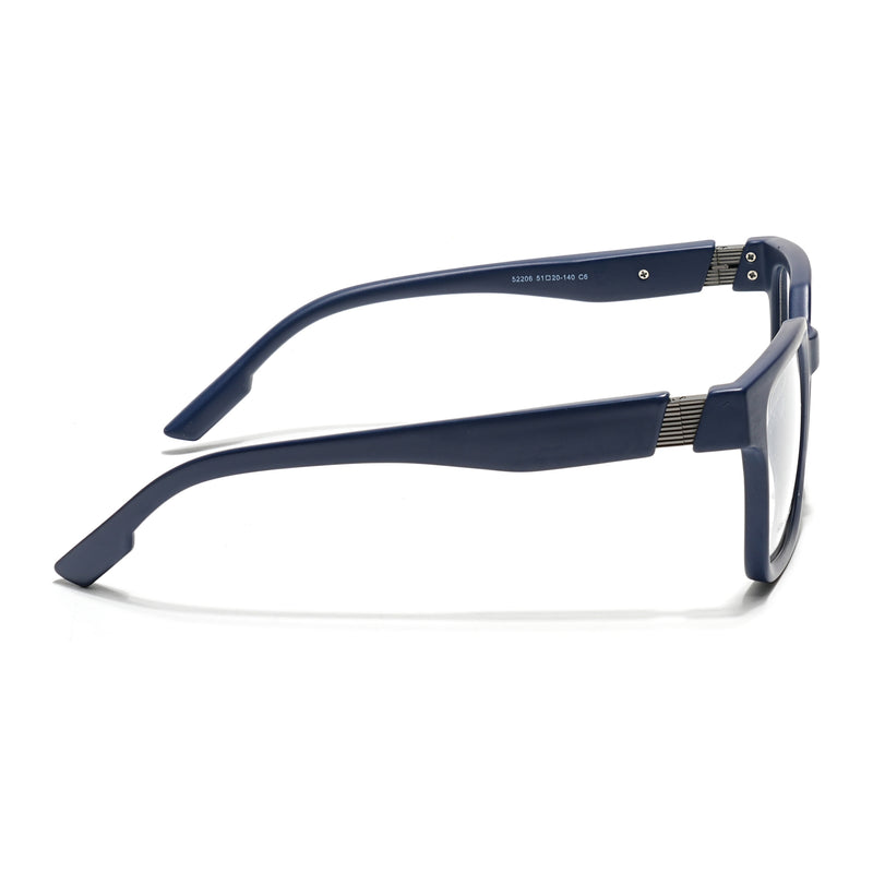 Voyage Blue Wayfarer Eyeglasses for Men & Women (52206FMG7716)