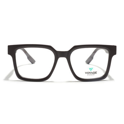 Voyage Brown Wayfarer Eyeglasses for Men & Women (52206FMG7717)