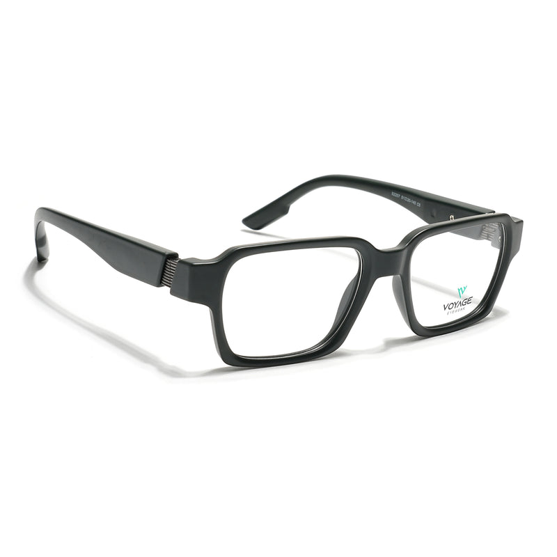 Voyage Green Rectangle Eyeglasses for Men & Women (52207FMG7724)