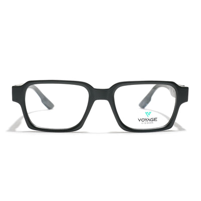 Voyage Green Rectangle Eyeglasses for Men & Women (52207FMG7724)