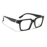 Voyage Black Wayfarer Eyeglasses for Men & Women (52208FMG7726)
