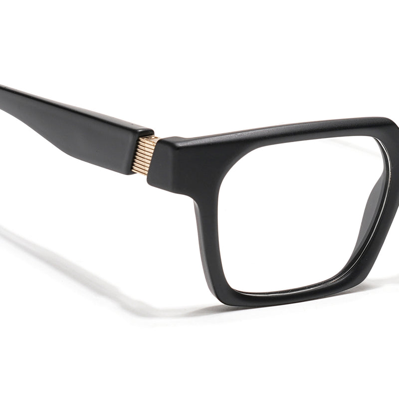 Voyage Black Wayfarer Eyeglasses for Men & Women (52208FMG7726)