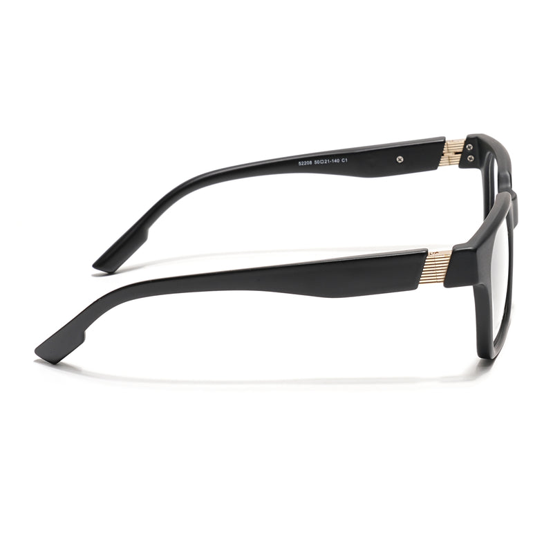 Voyage Black Wayfarer Eyeglasses for Men & Women (52208FMG7726)