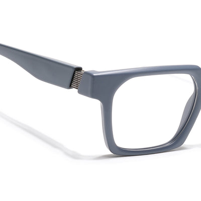 Voyage Grey Wayfarer Eyeglasses for Men & Women (52208FMG7727)