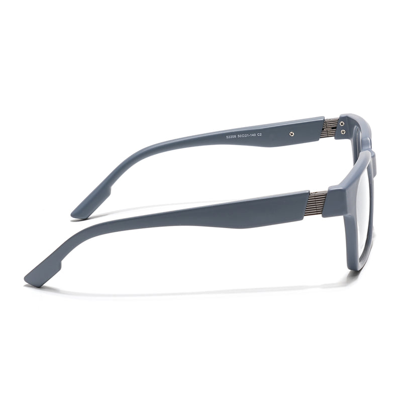 Voyage Grey Wayfarer Eyeglasses for Men & Women (52208FMG7727)