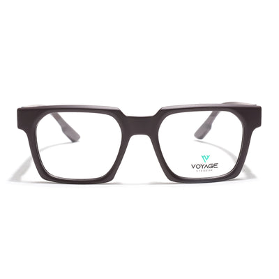 Voyage Brown Wayfarer Eyeglasses for Men & Women (52208FMG7729)