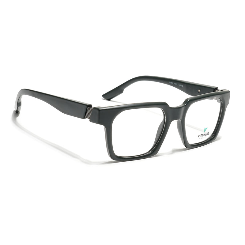 Voyage Green Wayfarer Eyeglasses for Men & Women (52208FMG7730)