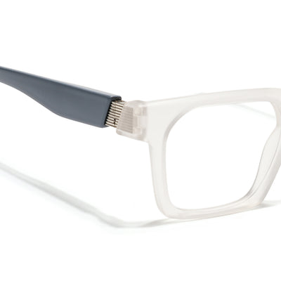 Voyage Matt Transparent Wayfarer Eyeglasses for Men & Women (52208FMG7731)