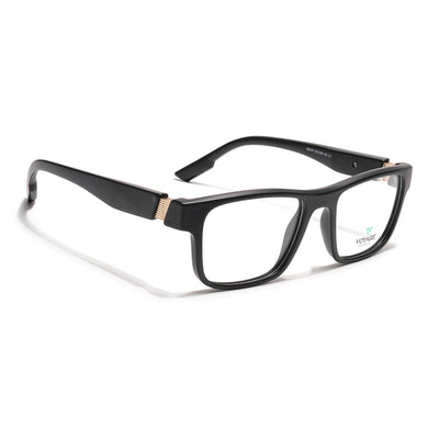 Voyage Black Wayfarer Eyeglasses for Men & Women (52209FMG7732)