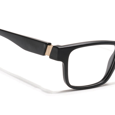 Voyage Black Wayfarer Eyeglasses for Men & Women (52209FMG7732)