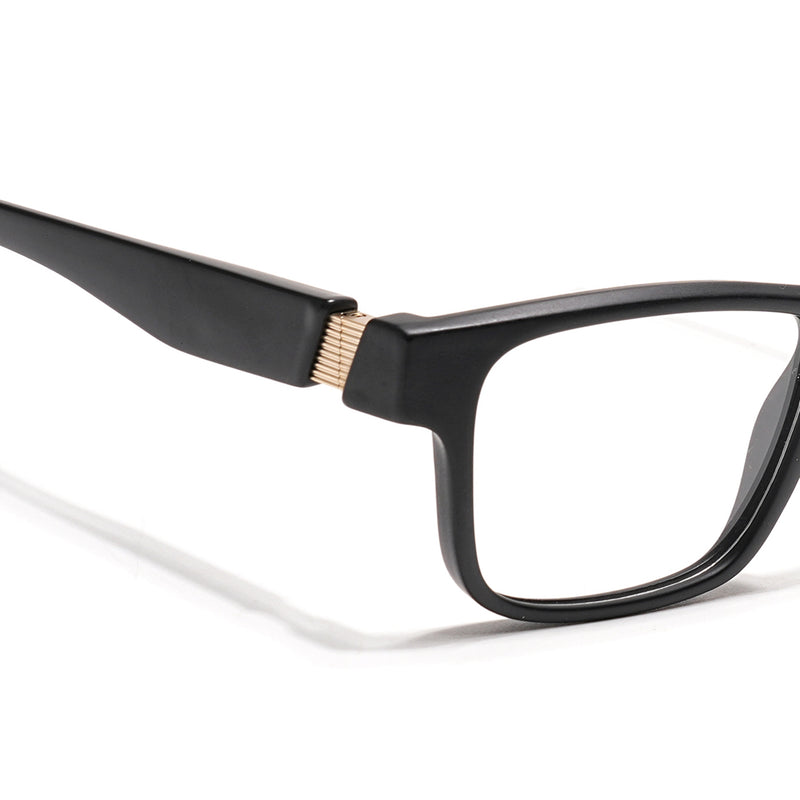 Voyage Black Wayfarer Eyeglasses for Men & Women (52209FMG7732)