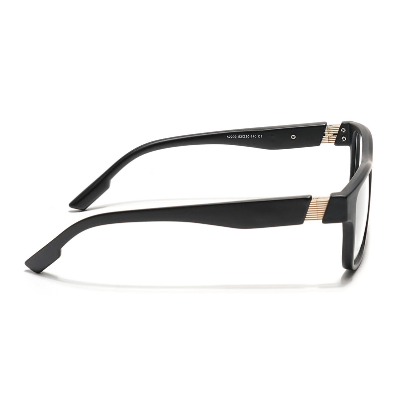 Voyage Black Wayfarer Eyeglasses for Men & Women (52209FMG7732)