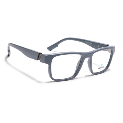 Voyage Grey Wayfarer Eyeglasses for Men & Women (52209FMG7733)