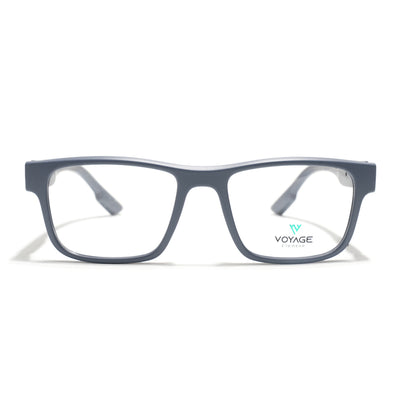 Voyage Grey Wayfarer Eyeglasses for Men & Women (52209FMG7733)