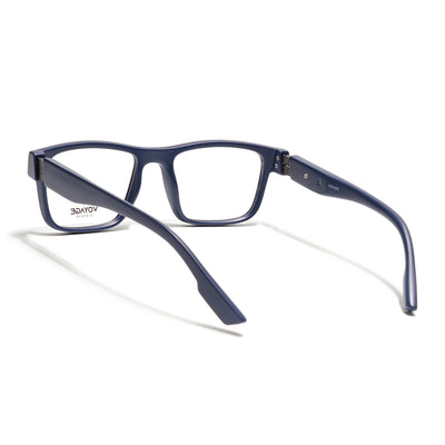 Voyage Blue Wayfarer Eyeglasses for Men & Women (52209FMG7734)