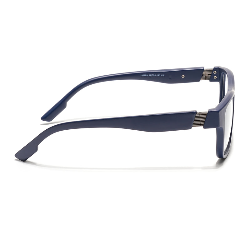 Voyage Blue Wayfarer Eyeglasses for Men & Women (52209FMG7734)