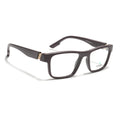 Voyage Brown Wayfarer Eyeglasses for Men & Women (52209FMG7735)