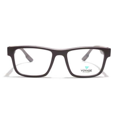 Voyage Brown Wayfarer Eyeglasses for Men & Women (52209FMG7735)