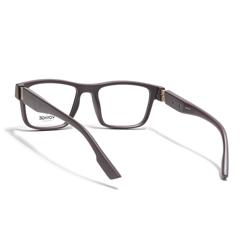 Voyage Brown Wayfarer Eyeglasses for Men & Women (52209FMG7735)