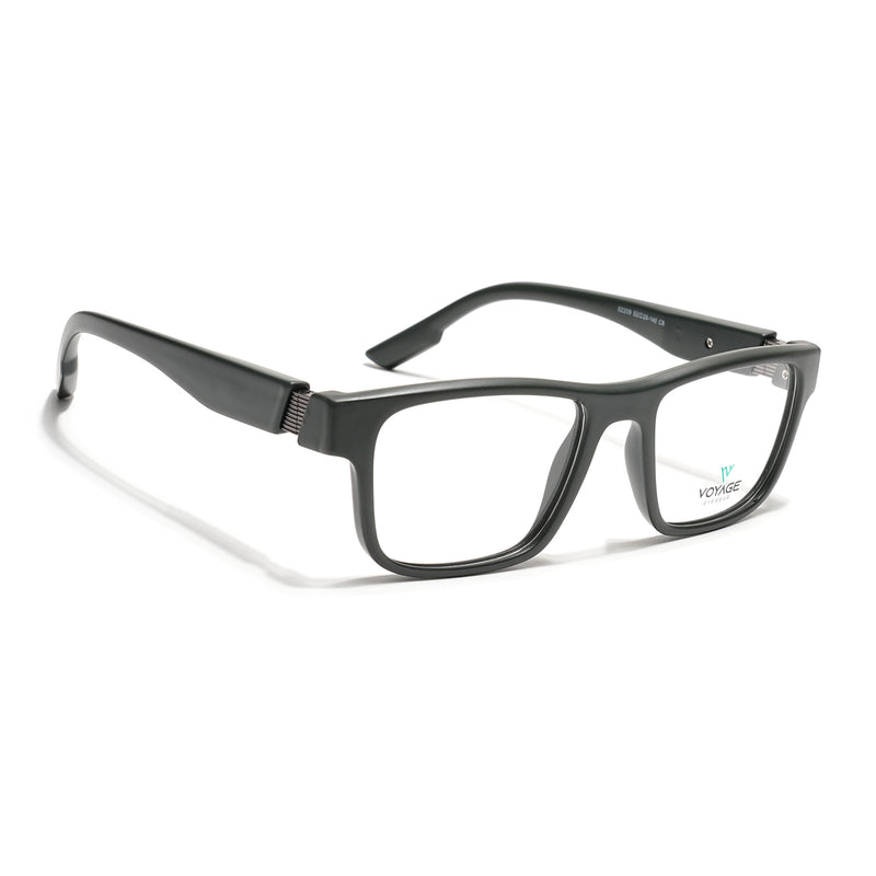 Voyage Green Wayfarer Eyeglasses for Men & Women (52209FMG7736)