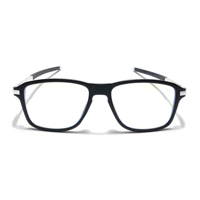 Voyage Striker Black Square Eyeglasses for Men & Women (52501MG6127-C1)